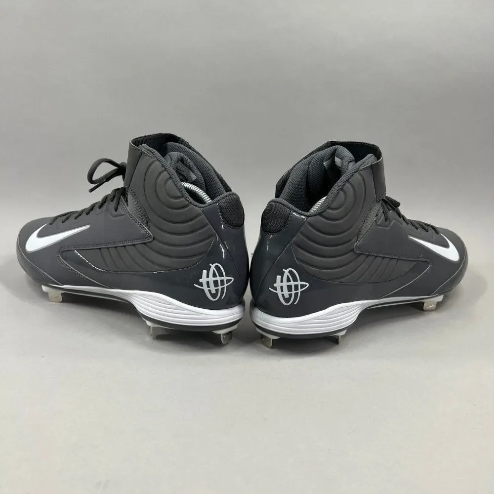 Nike Huarache Strike‎ Mid Baseball Cleats Men's Size 16 Grey Metal Performance